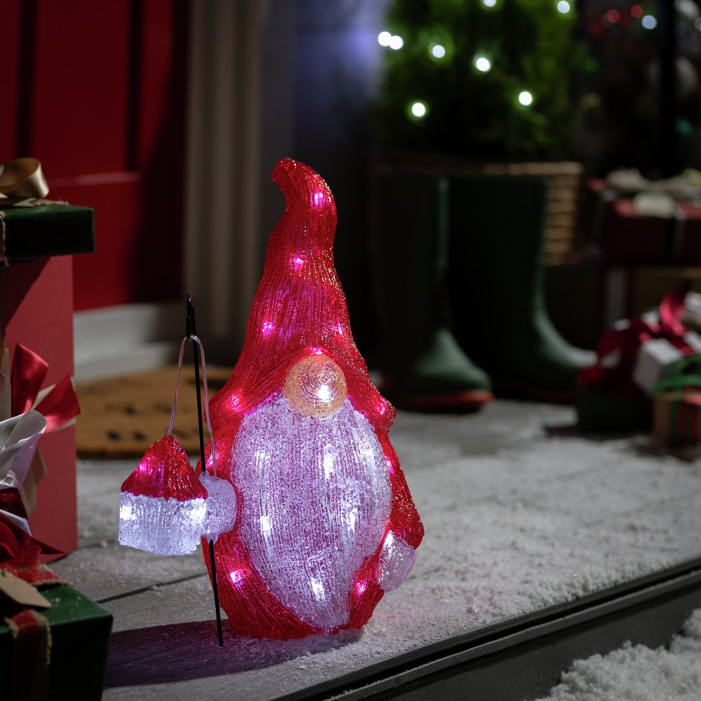Argos Home Acrylic Gonk Christmas Decoration