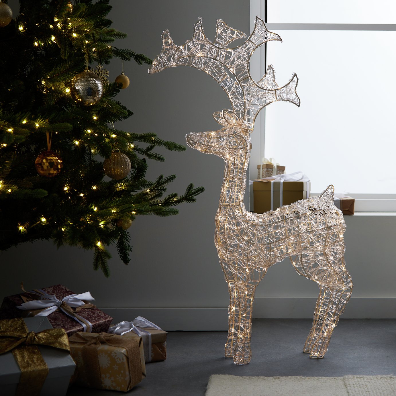 Habitat Reindeer LED Christmas Decoration