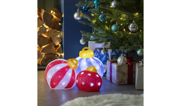 Buy Habitat Light Up Baubles Christmas Decoration - Argos