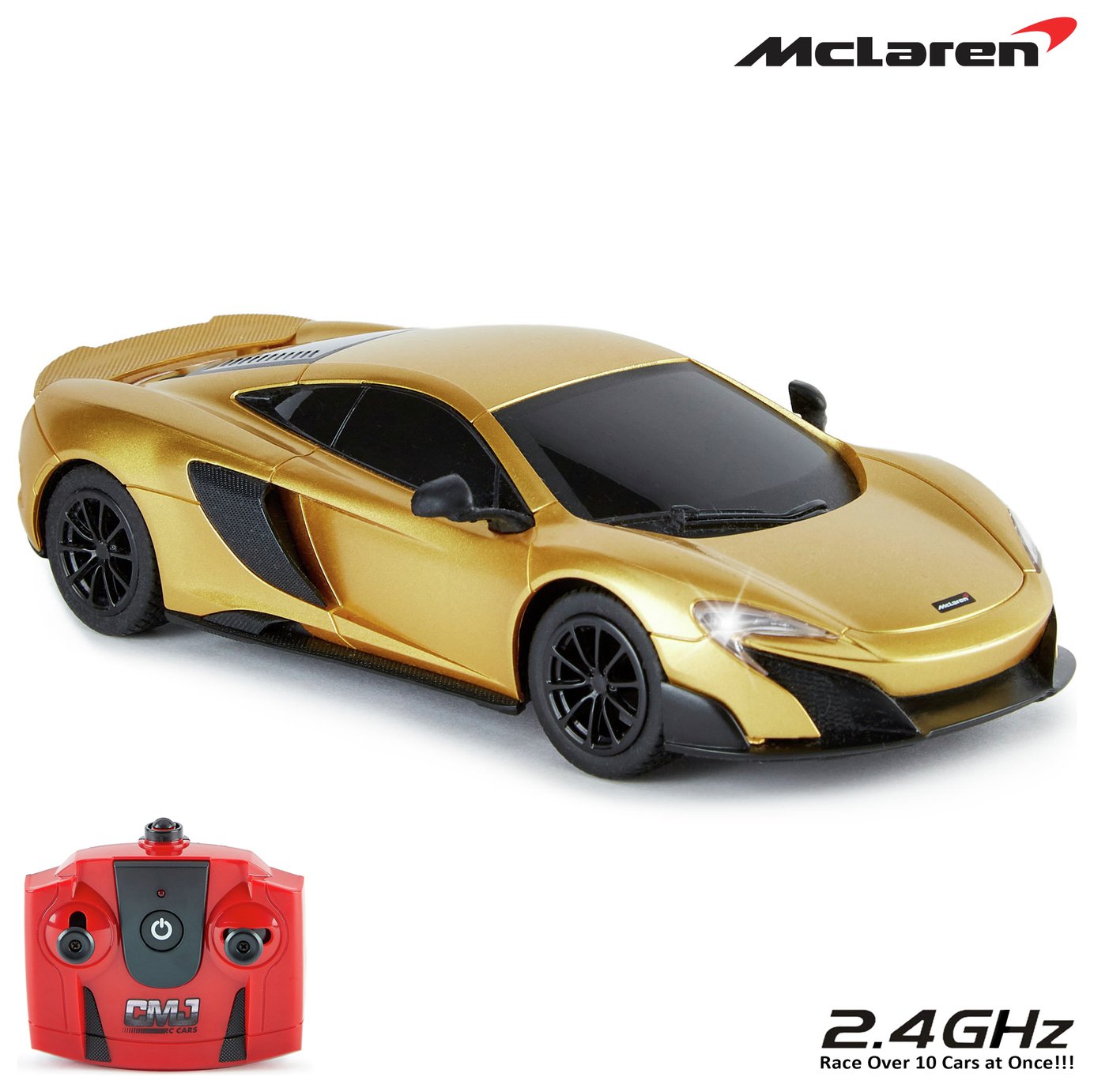 CMJ RC Cars 1:24 McLaren 675LT Gold Car