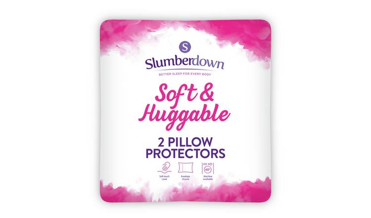 Slumberdown Soft and Huggable Pillow Protector Pair