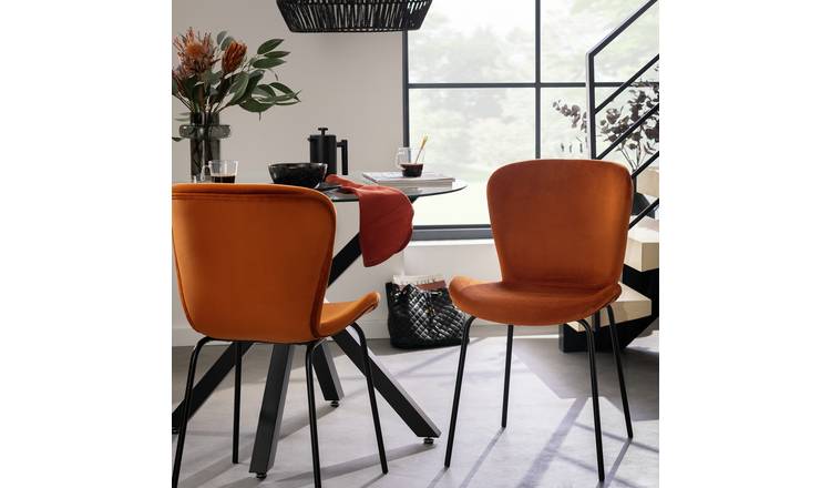 Argos velvet dining chairs hot sale