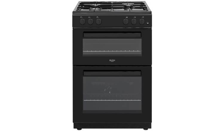 Bush CTFS60TWNGCB 60cm Twin Cavity Gas Cooker - Black