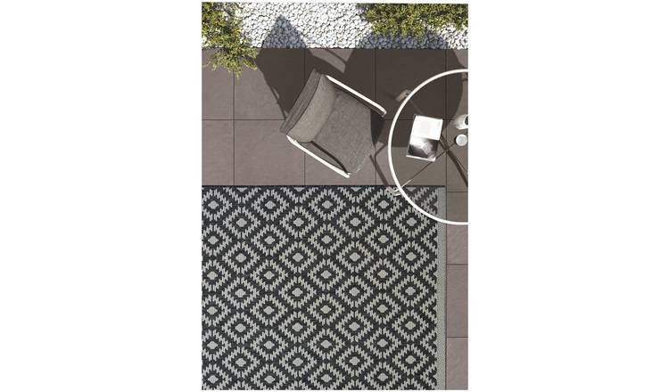 Homemaker Genesis Grey Indoor Outdoor Rug - 120X170