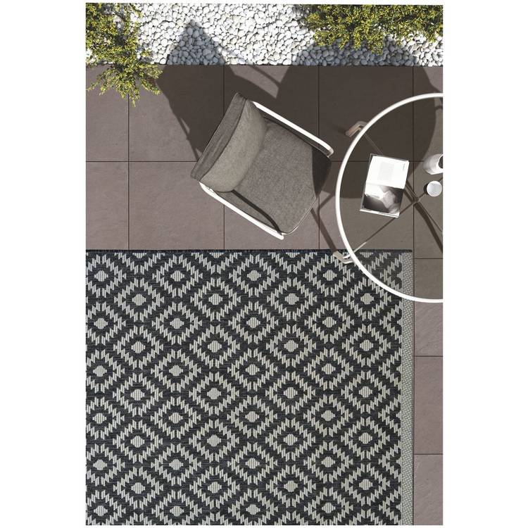 Homemaker Genesis Grey Indoor Outdoor Rug - 120X170 0