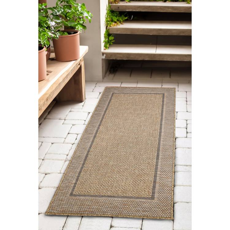 Solstice Latte Indoor Outdoor Rug - 80X200 0