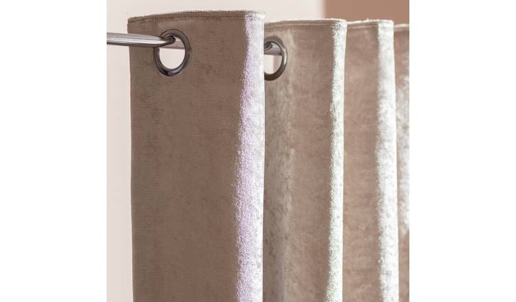 Buy Argos Home Crushed Velvet Fully Lined Eyelet Curtains, Curtains