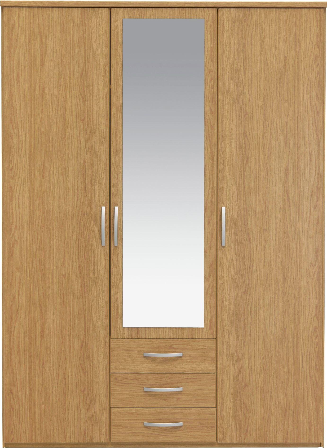 Argos Home New Hallingford 3 Dr 3 Drw Wardrobe - Oak Effect