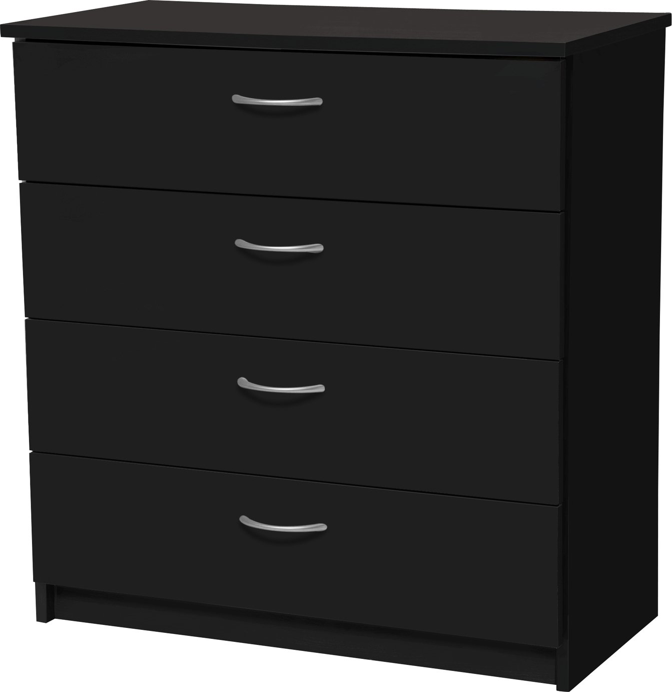 Argos Home Cheval 4 Drawer Chest - Black