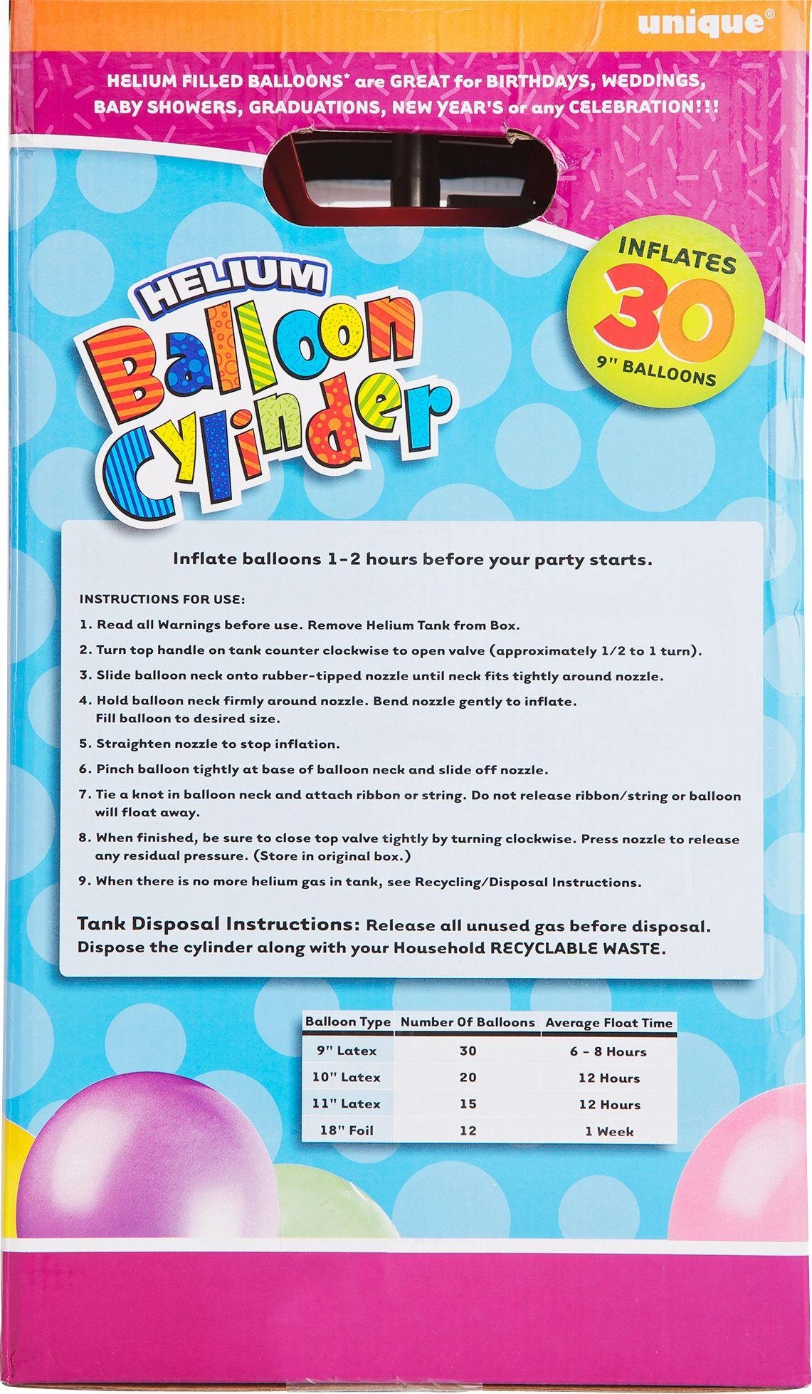 Helium Canister for Thirty 9 Inch Balloons Reviews