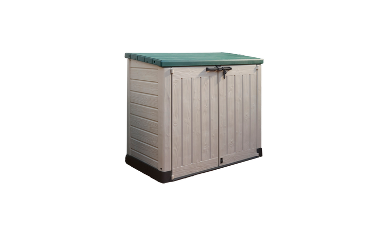 Buy Keter Store It Out Max 1200l Storage Shed Beige Green Garden Storage Boxes And Cupboards Argos