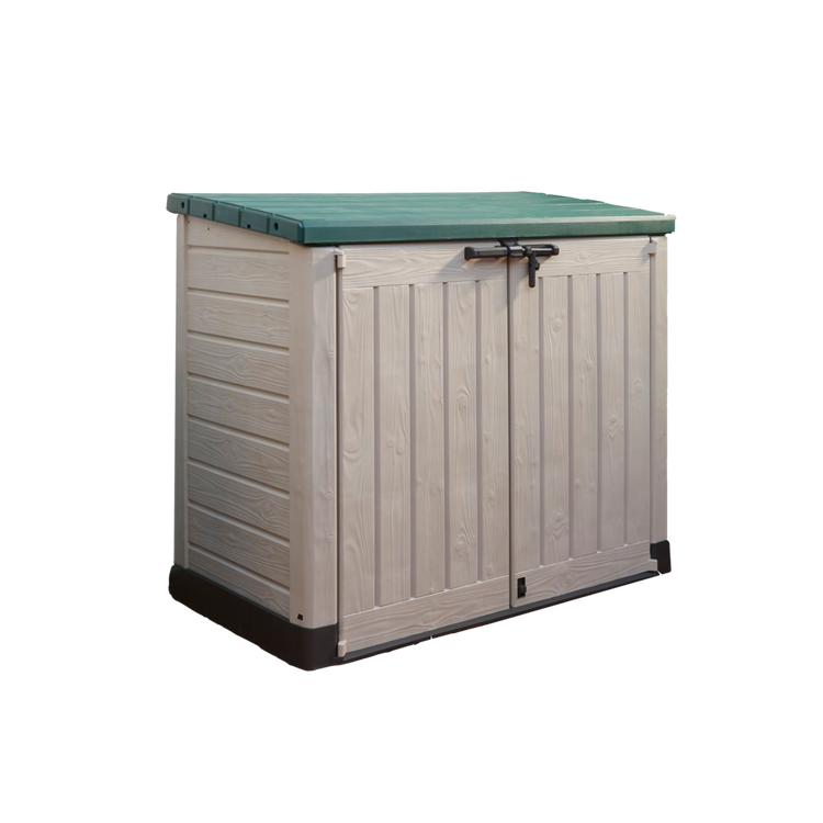 Keter Store It Out Max 1200L Garden Storage Box -Beige/Green 0