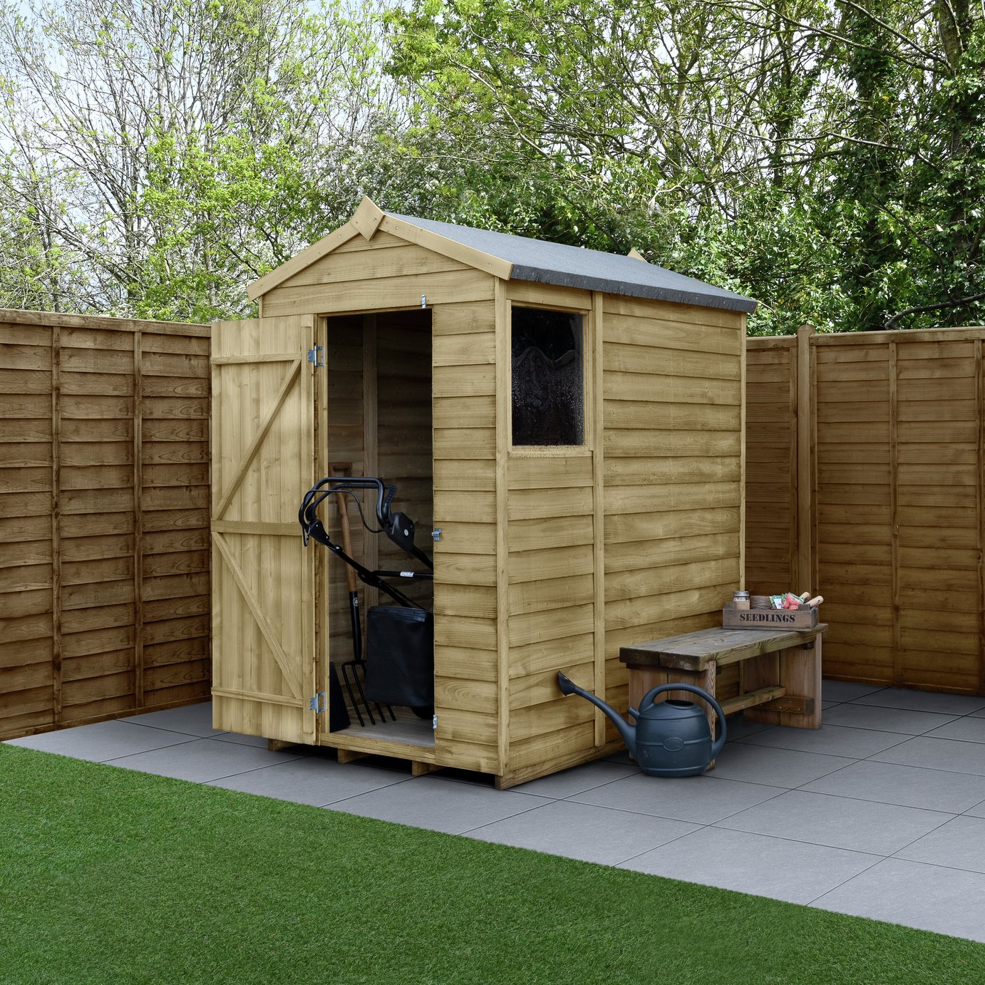 Forest Wooden 6 x 4ft Overlap Apex Shed Review