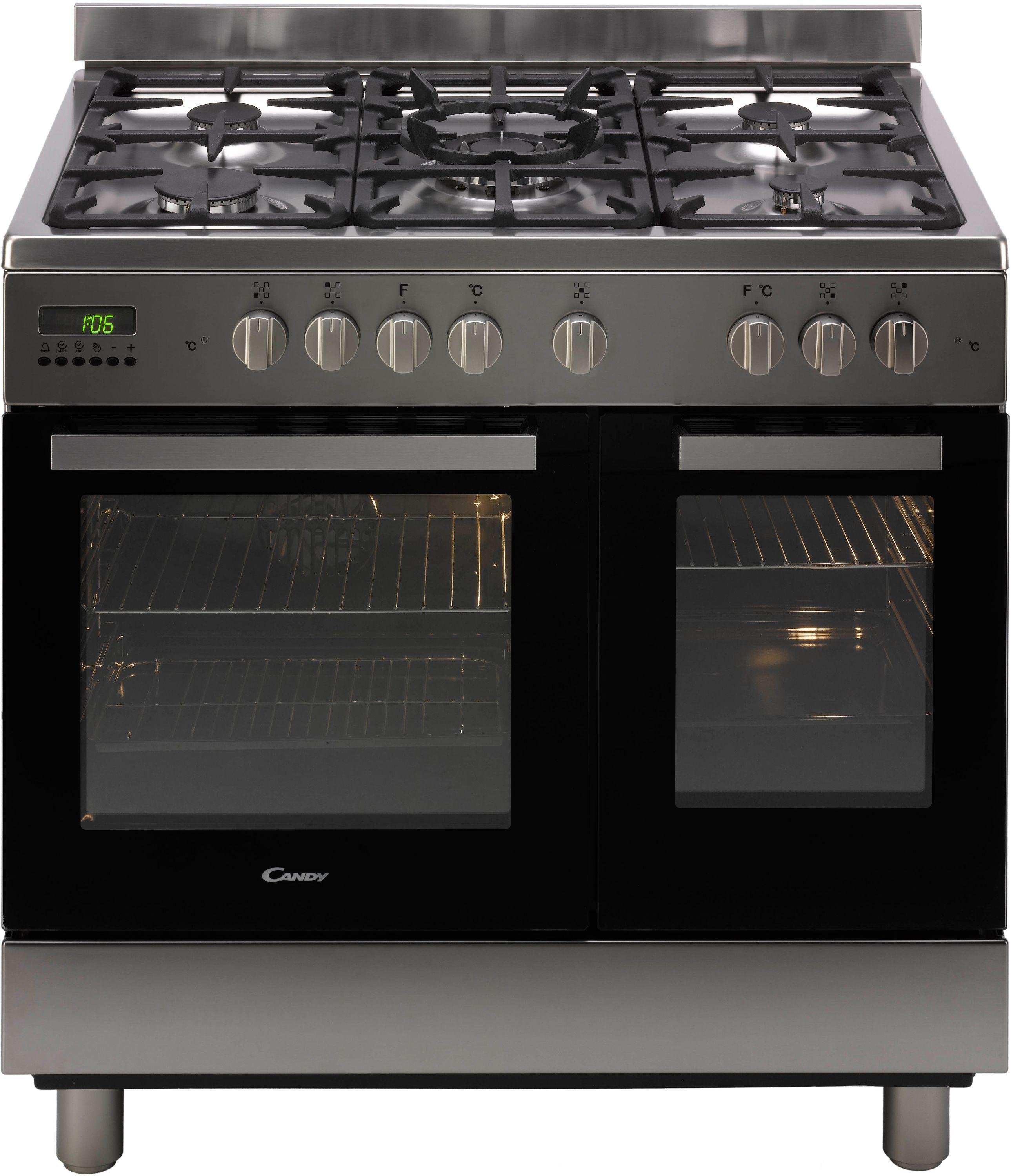 Candy CCG9D52PX Dual Fuel Range Cooker - Stainless Steel