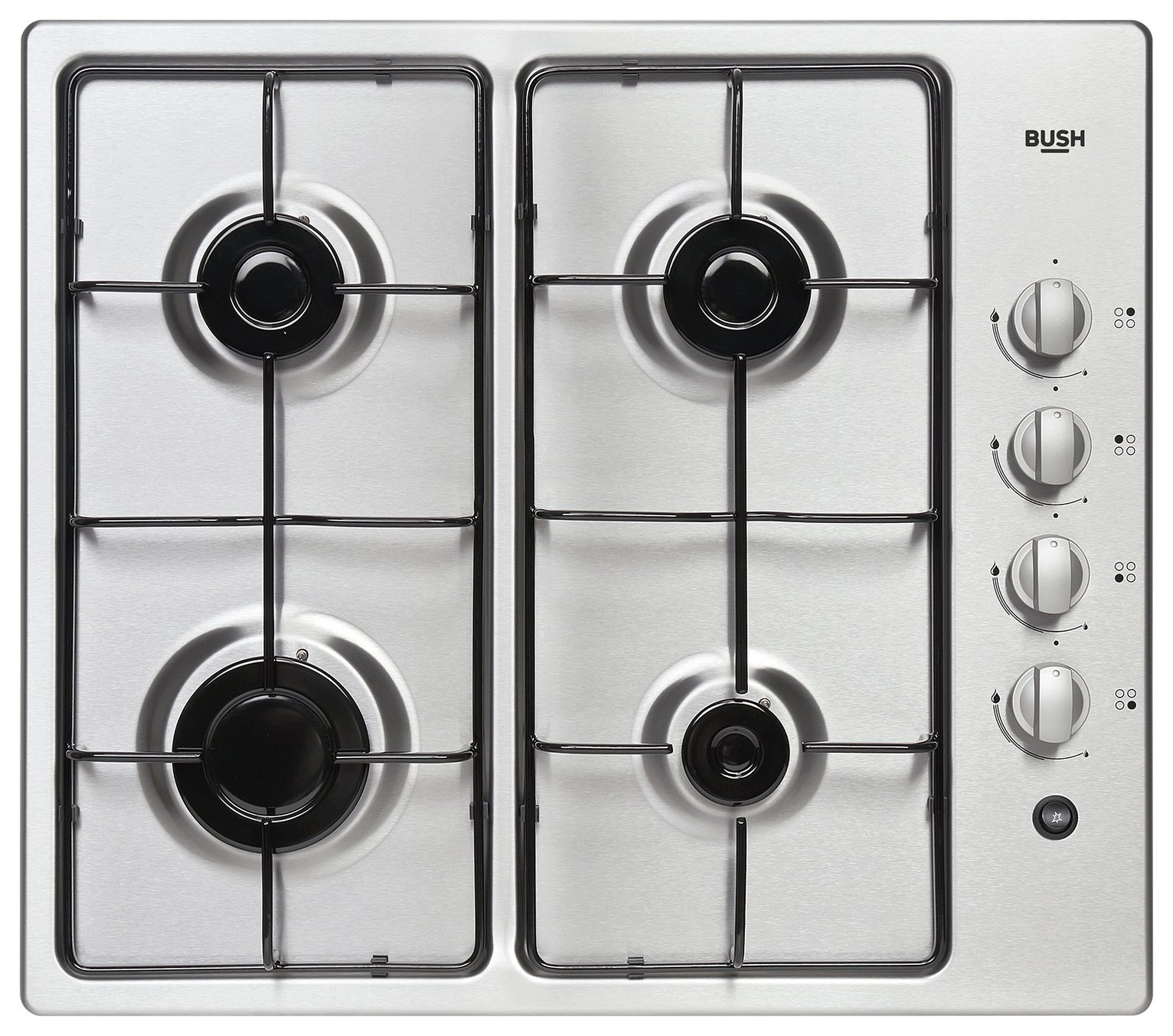 Bush AG60GNSS Gas Hob - Stainless Steel