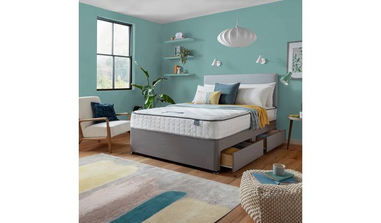 Silentnight Comfort Kingsize 4 Drawer Divan Bed - Grey
