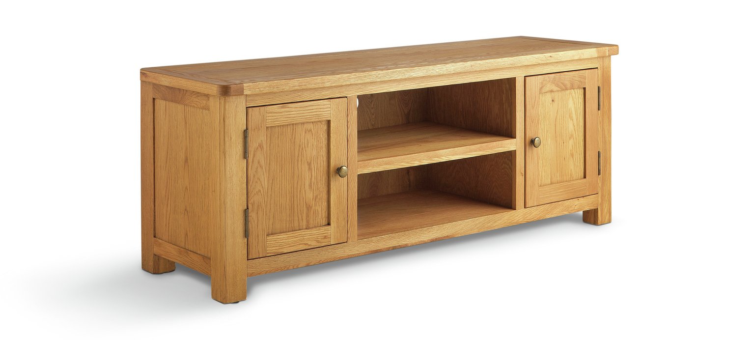 Argos Home Kent Large Solid Oak & Oak Veneer TV Bench Review