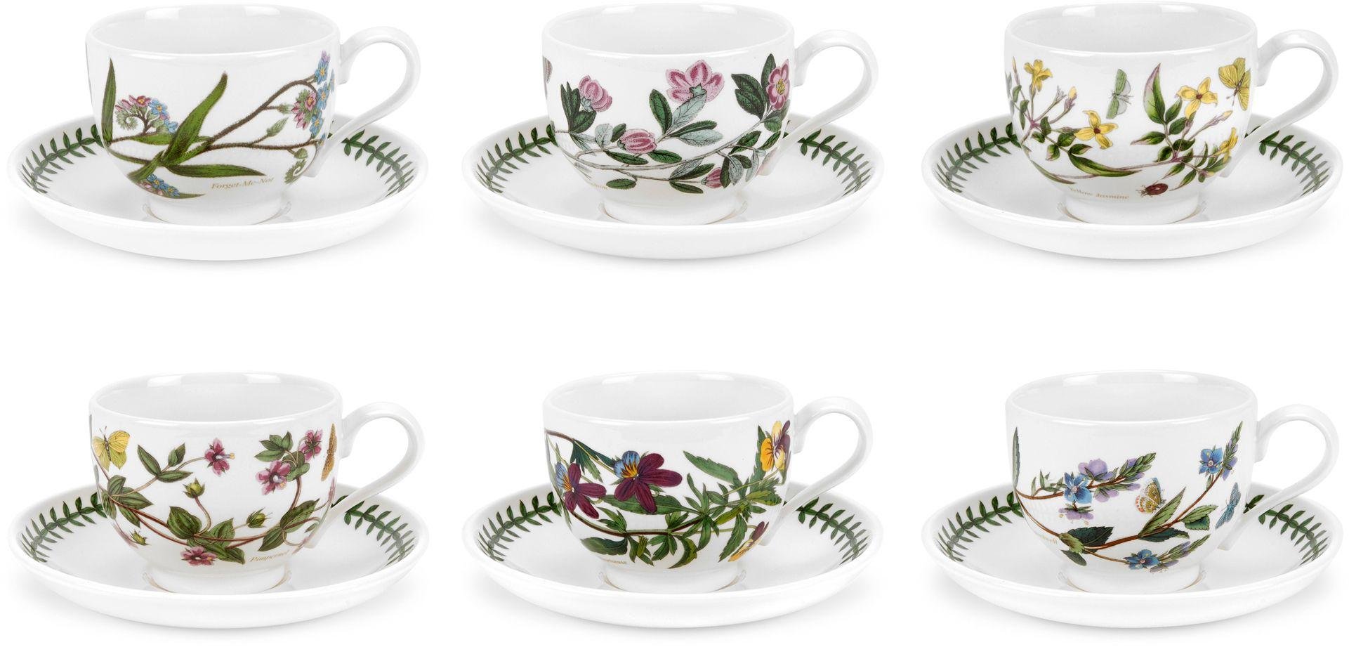 Portmeirion Botanic Garden Tea Cup and Saucer Set of 6 Reviews