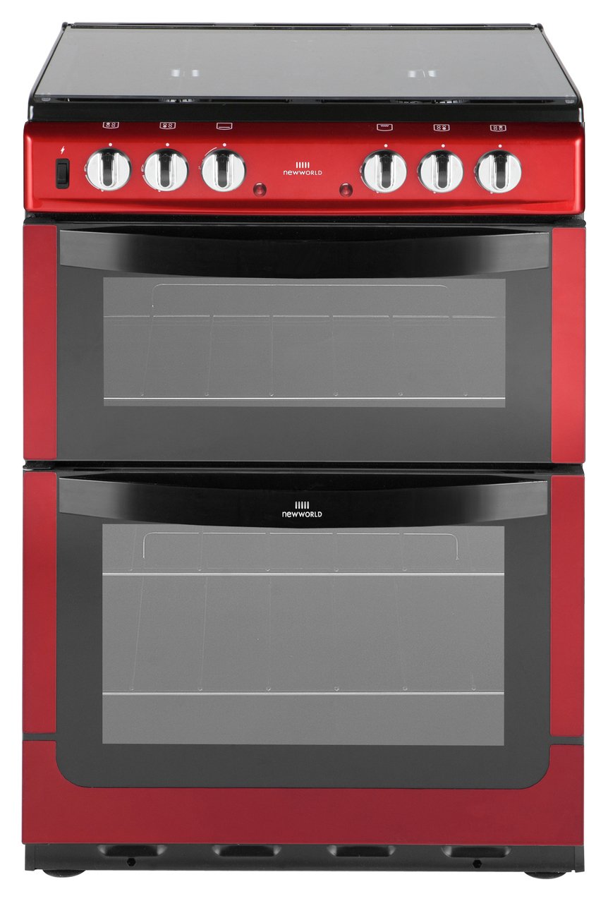 New World 601DFDOL Double Dual Fuel Cooker - Red