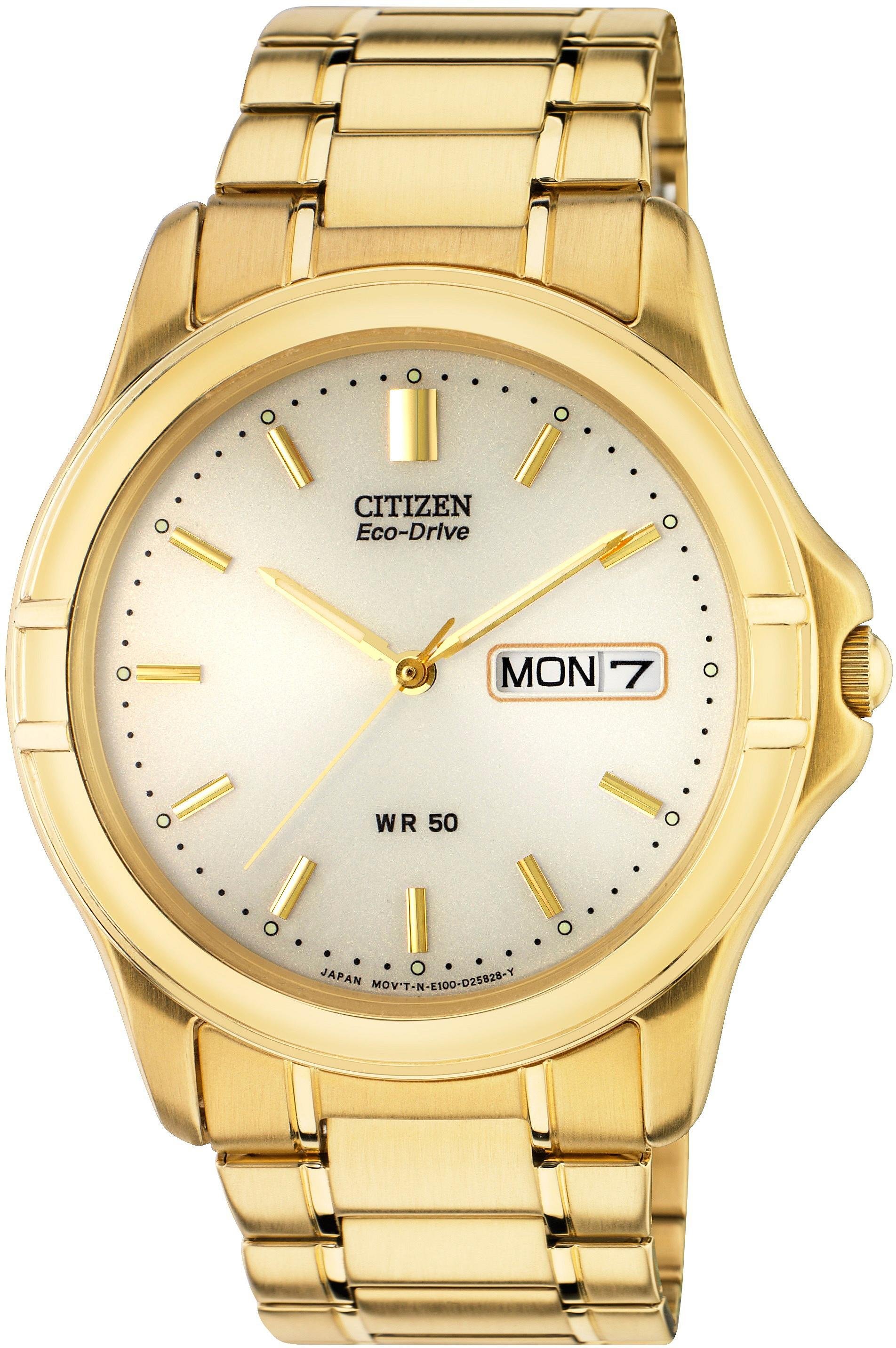 Citizen Eco Drive Men s Gold Plated Bracelet Watch 2770558 Argos Price Tracker pricehistory