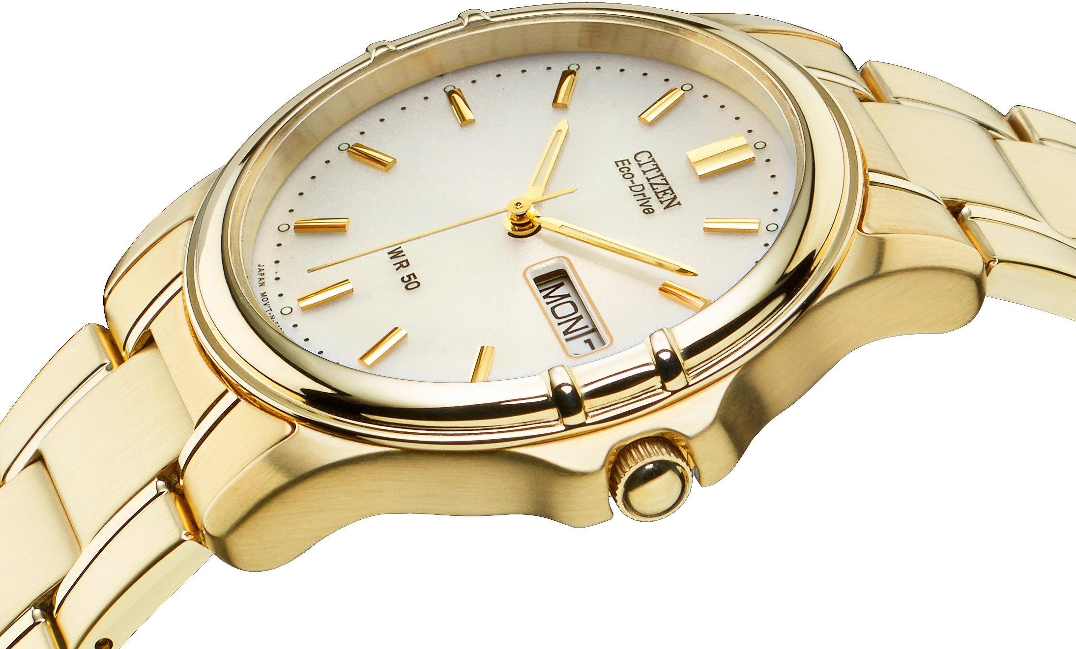 Citizen Eco-Drive Men's Gold Plated Bracelet Watch Review