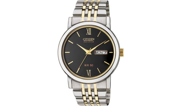 Buy Citizen Eco-Drive Men's Two-Tone Stainless Steel Watch | Men's watches  | Argos