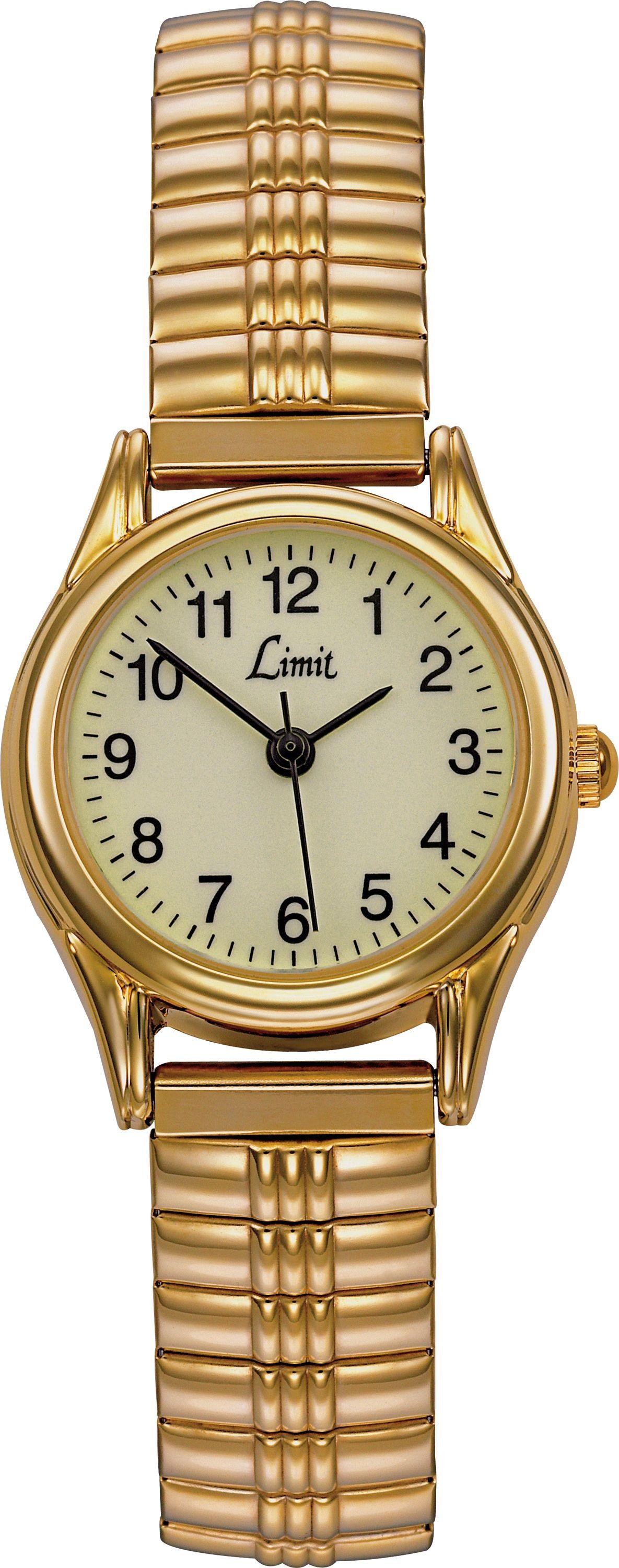 | Argos | Limit - Ladies Gold Plated Glow Dial Expander - Watch