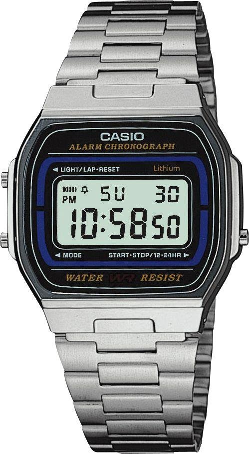 Buy Casio Men's Silver Stainless Steel LCD Chronograph Watch | Men's ...