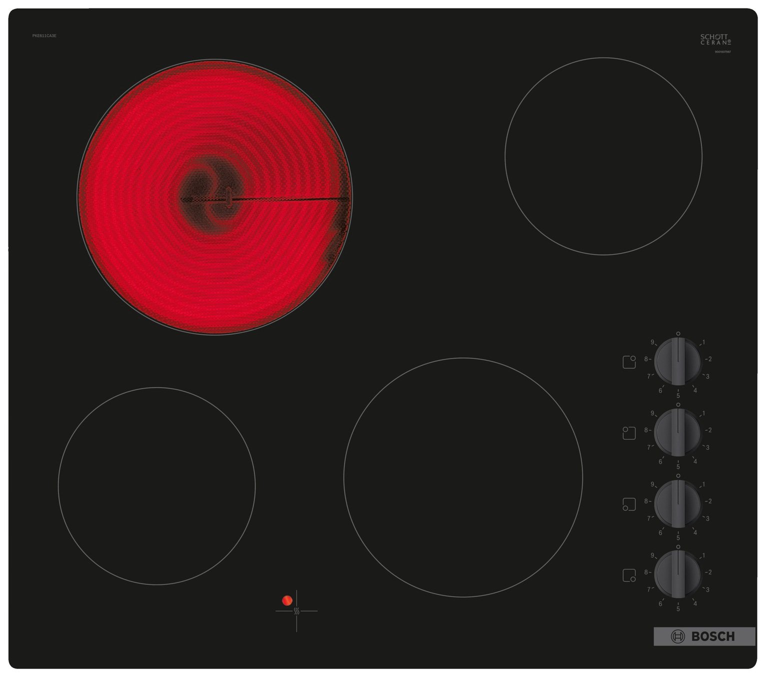 Bosch PKE611CA3E Electric Ceramic Hob - Black