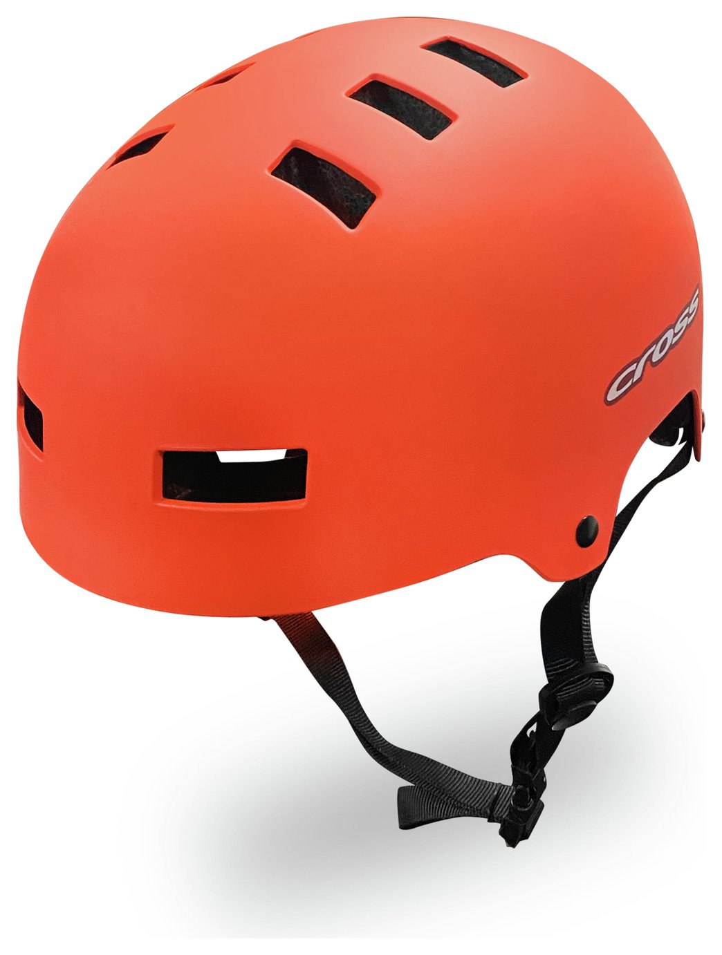 Cross Unisex BMX Bike Helmet - Orange, 54-58cm