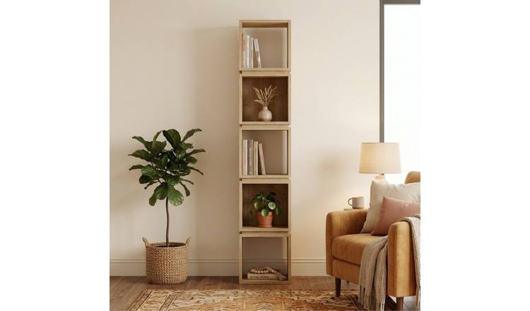 Decortie Multi Particleboard Bookcase - Oak