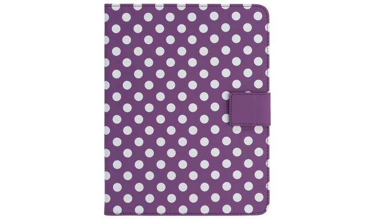 Universal 9/10 Inch Polka Dot PVC Tablet Case - Purple