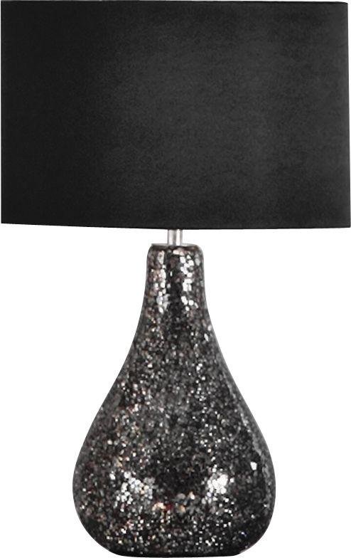 Argos Home Eloise Crackle Finish Table Lamp - Black