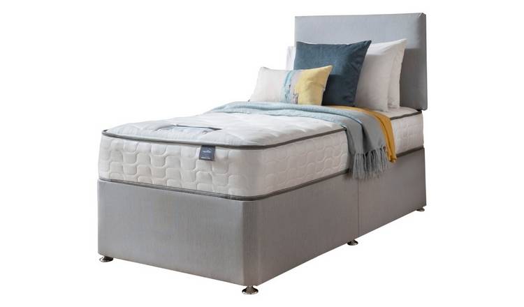 Silentnight Middleton Single Comfort Divan Bed - Grey