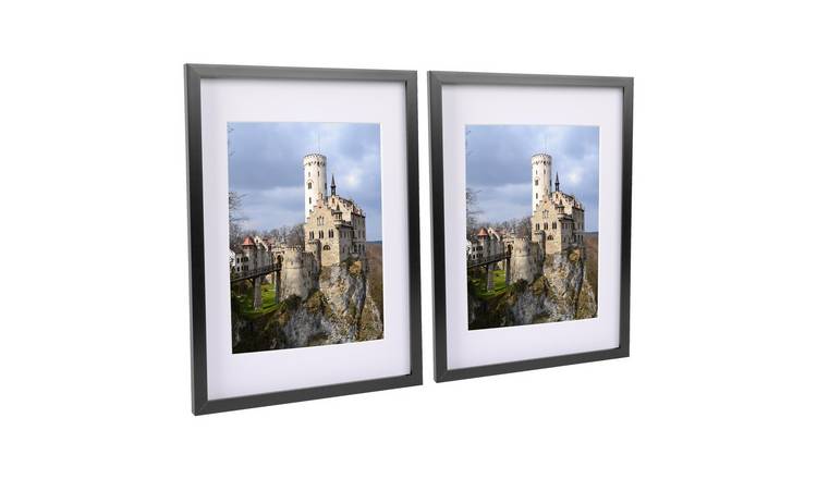 Nicola Spring Photo Frames - A3 with Mount - Set of 2 - Black