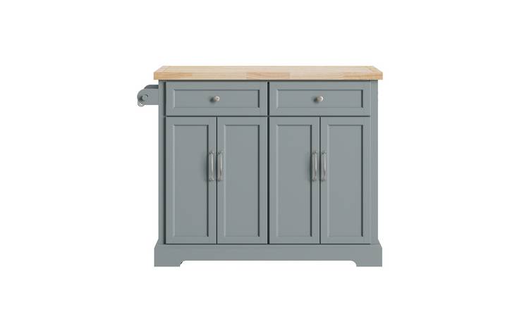 SoBuy 2 Drawer 4 Door Kitchen Island - Grey