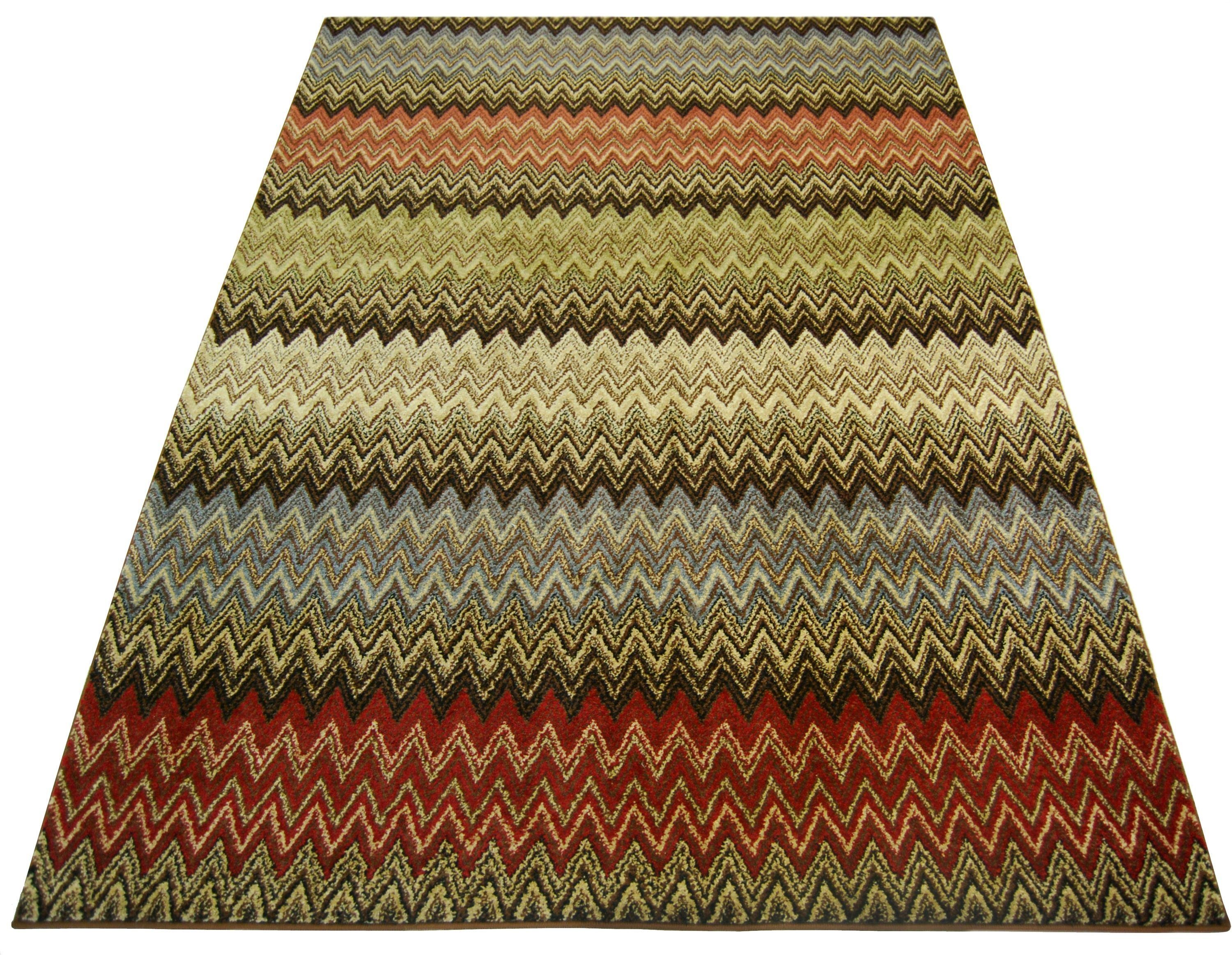 Spirit Zigzag Rug - 120x170cm - Multicoloured