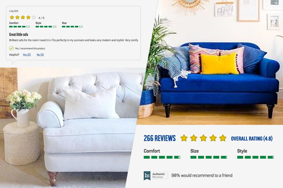 How to buy a sofa online Argos