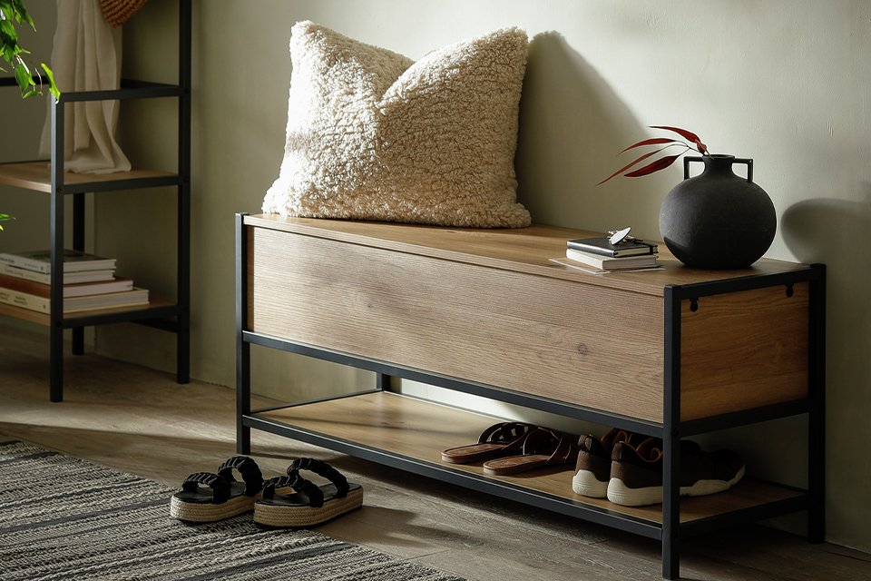 Habitat Loft Living Shoe Storage Bench.
