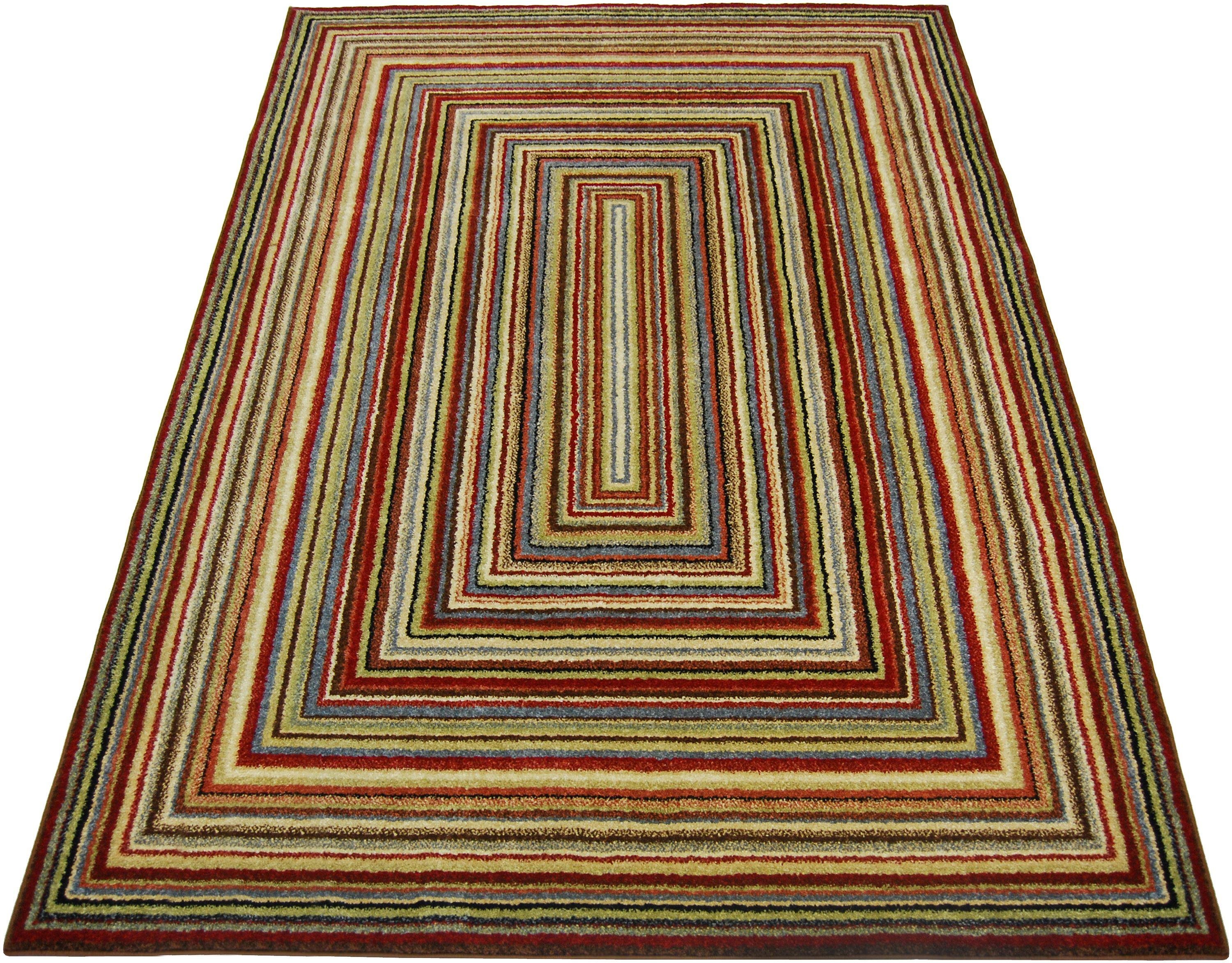 Spirit Squares Rug 160x230cm - Multicoloured.