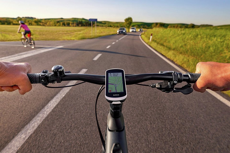 point of view image of someone cycling on a road