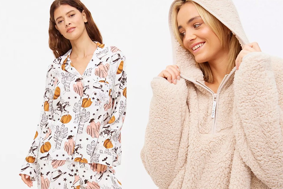 Cosy autumnal womens nightwear.
