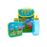 Lunch bag and bottle sets.