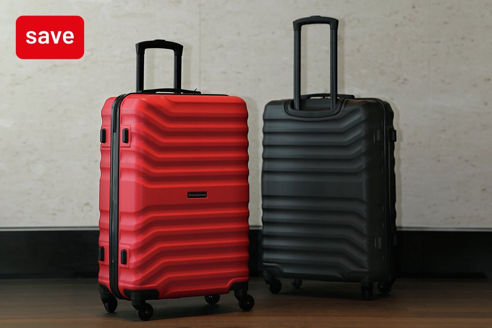 Save 30% on selected luggage with code TRAVEL30. Includes backpack, suitcases and more.