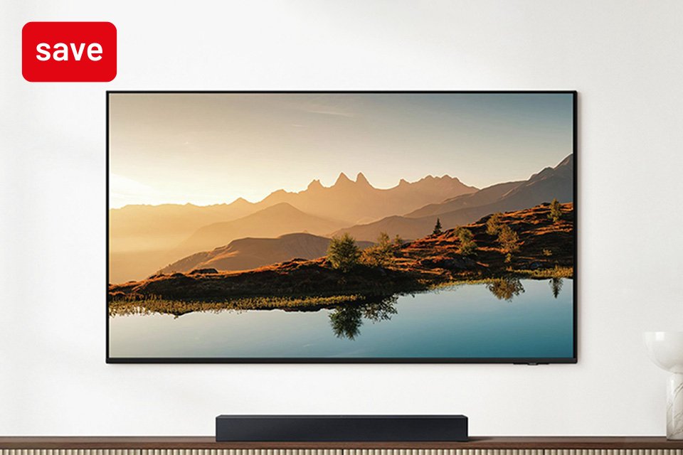 Save up to 30% on selected Samsung soundbars when bought with the selected Samsung TVs.