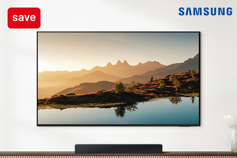 Save up to 30% on selected Samsung soundbars when bought with the selected Samsung TVs.