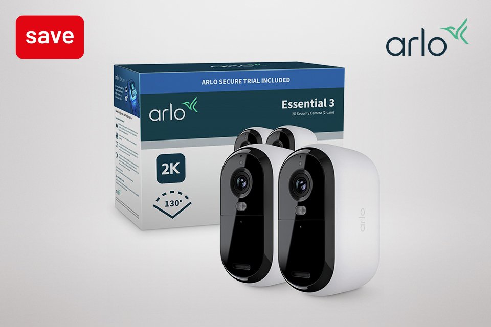 Save on selected Arlo products with Code ARLO20 or ARLO30.