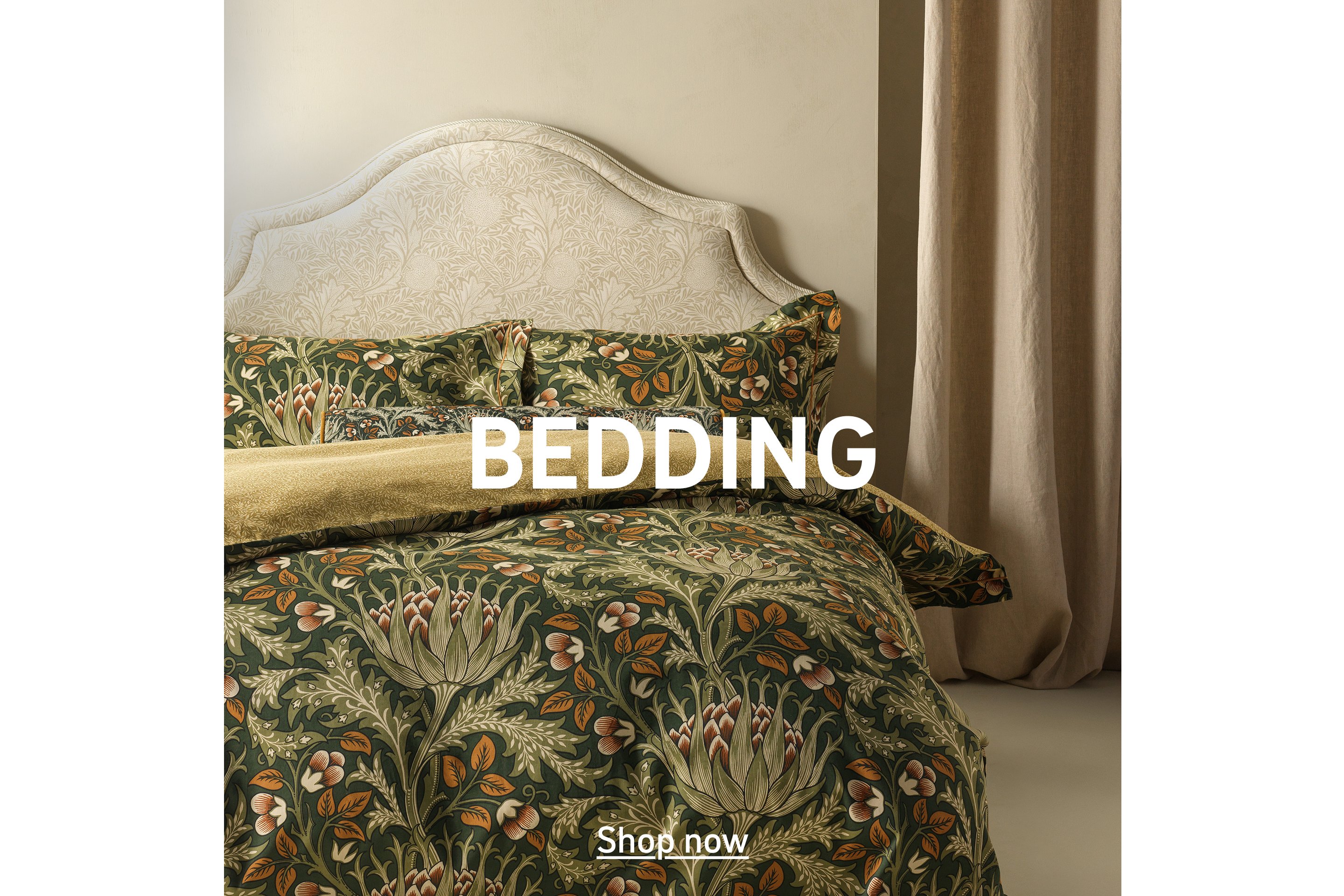Bedding. Shop now.
