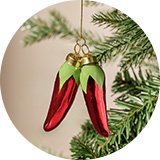 Christmas tree decorations.