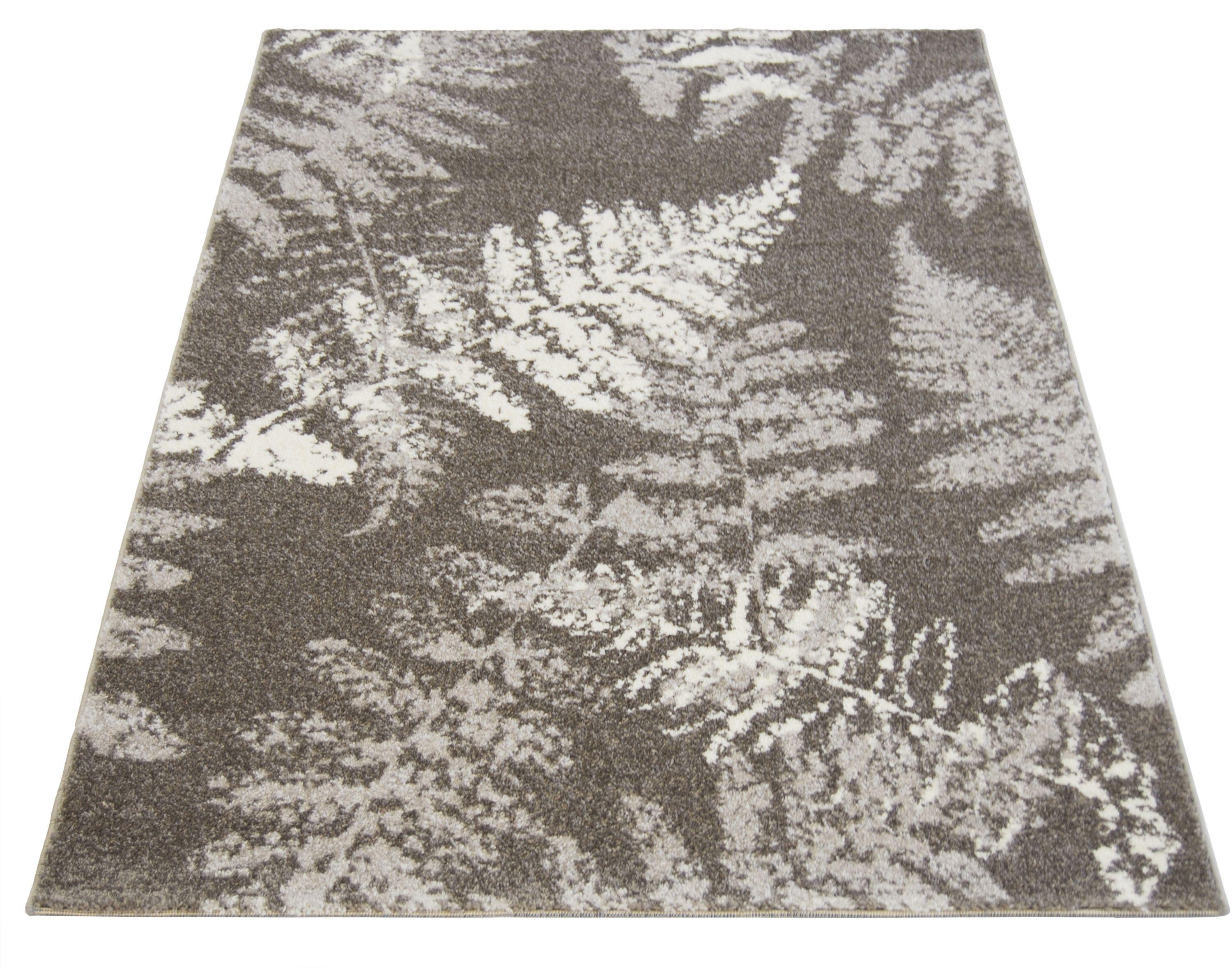 Monte Carlo Fern Rug 160x230cm - Grey.